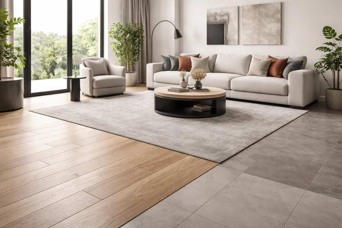 Quel revêtement de sol choisir pour un salon moderne