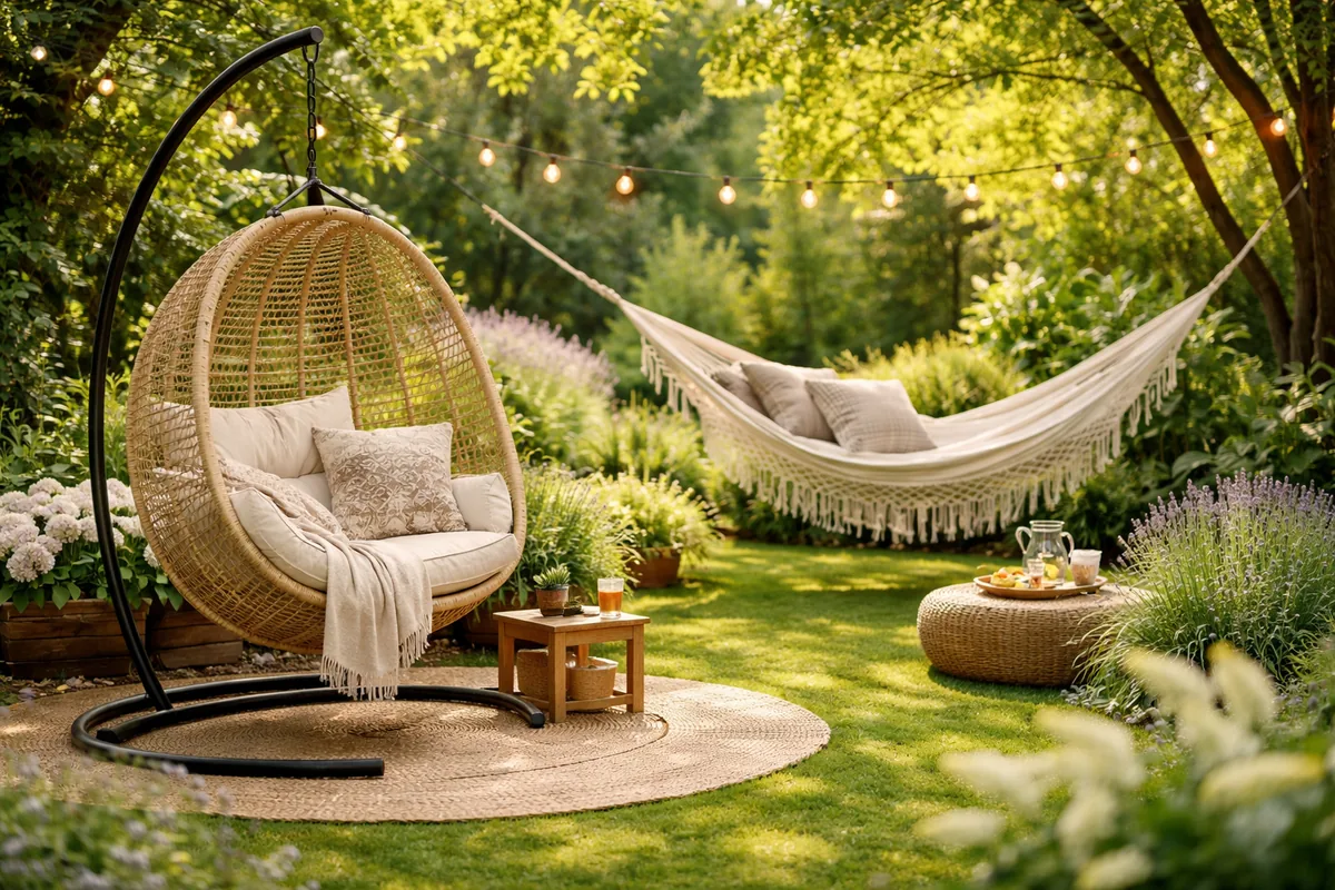 Comment profiter de son jardin avec un mobilier suspendu pour la détente
