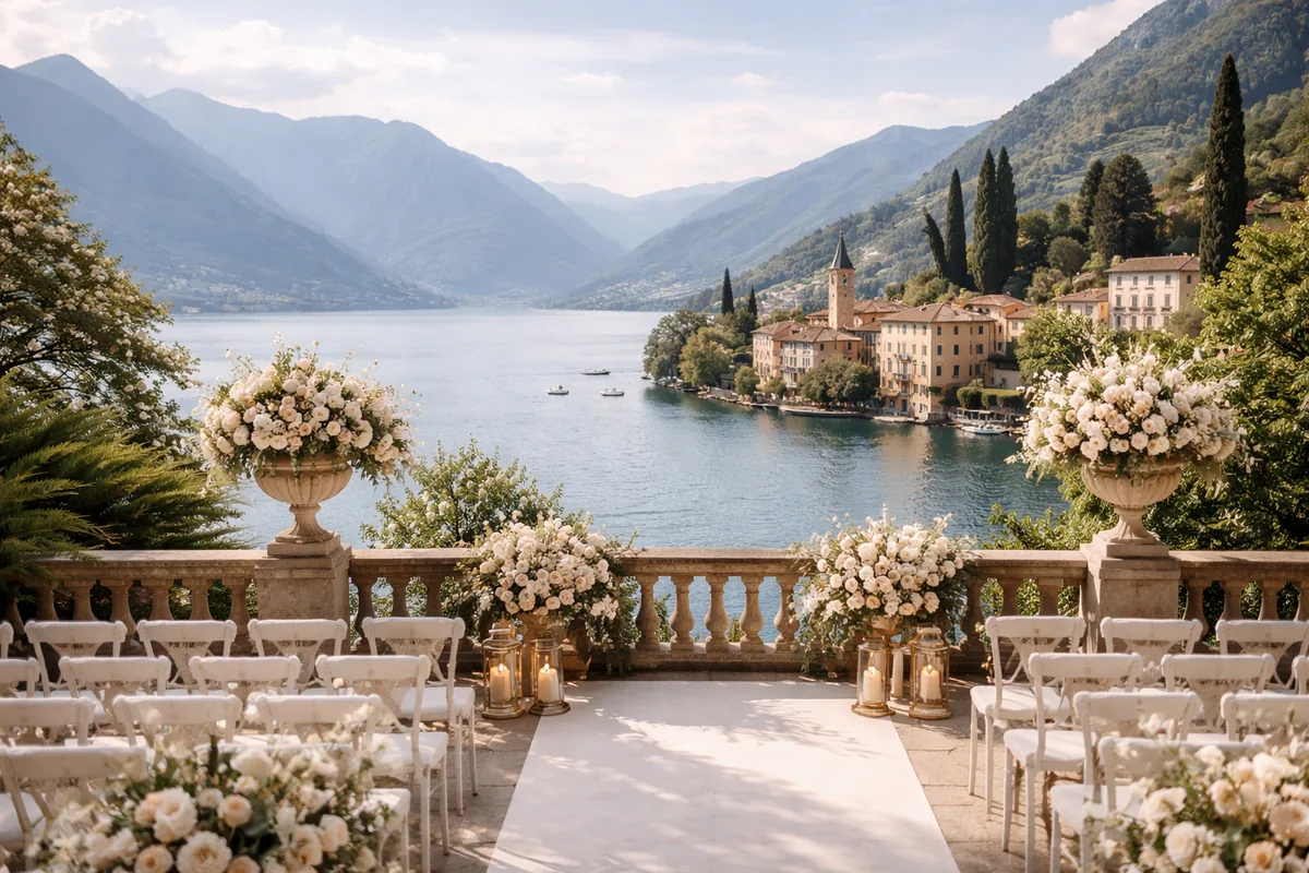 Comment choisir le lac de Côme pour un mariage sur mesure dans une ville historique