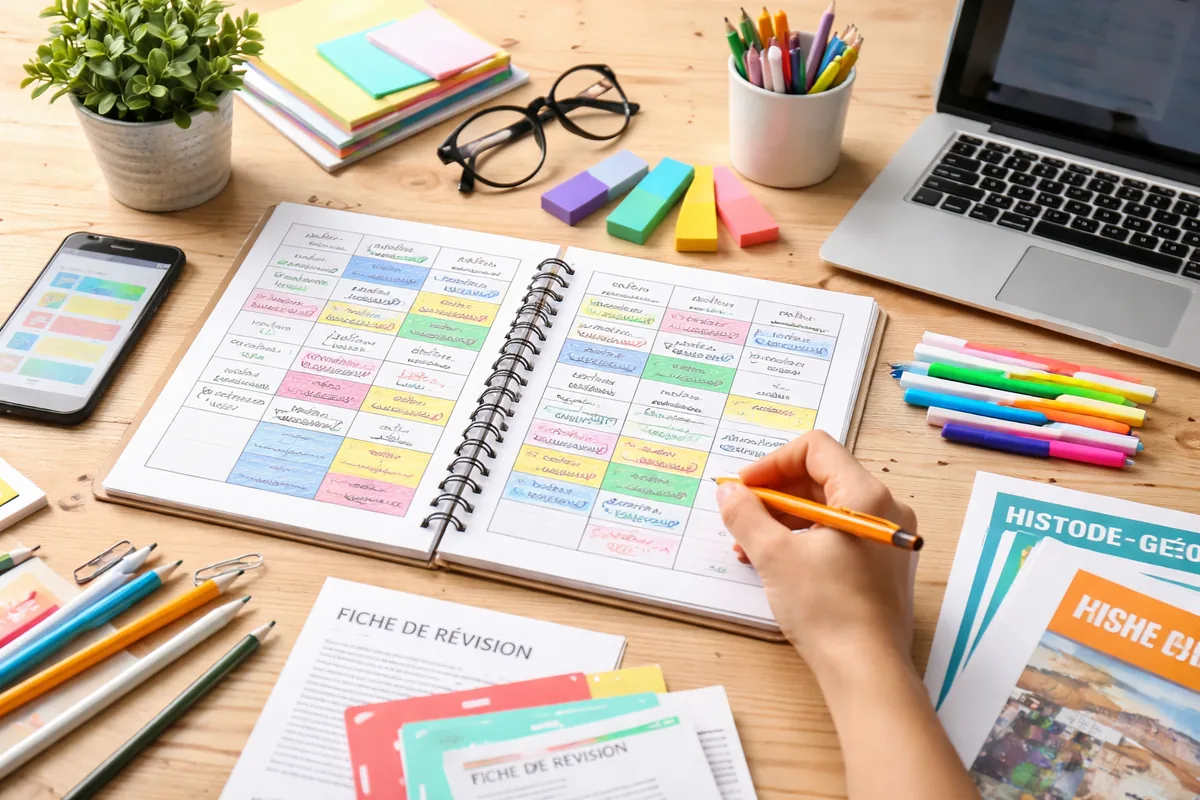 Comment faire un planning de révisions pour le Bac et le Brevet avec des ressources gratuites